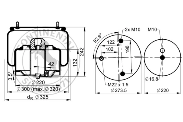 Bellow, air suspension
